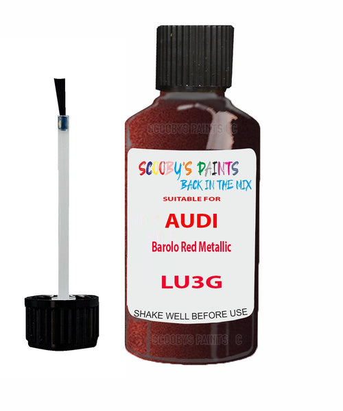 Paint For Audi Q4 E-Tron Barolo Red Metallic Code LU3G Touch Up Paint Scratch Stone Chip Kit