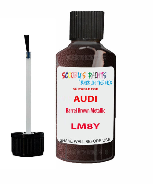 Paint For Audi Q4 E-Tron Barrel Brown Metallic Code LM8Y Touch Up Paint Scratch Stone Chip Kit