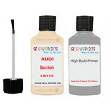 Anti Rust Primer Undercoat Audi A4 Bianco Avorio Code LR115 Touch Up Paint Scratch Stone Chip Kit