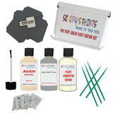 stone chip fix paint panel Audi A4 Bianco Avorio Code LR115 Touch Up Paint Scratch Stone Chip Kit