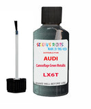 Paint For Audi R8 Camouflage Green Metallic Code LX6T Touch Up Paint Scratch Stone Chip Kit