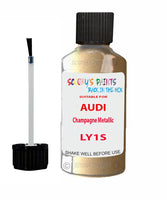 Paint For Audi A4 Champagne Metallic Code LY1S Touch Up Paint Scratch Stone Chip Kit