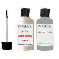 Anti Rust Primer Undercoat Audi A6 Champagne Perlmuteffekt Code 9005 Touch Up Paint Scratch Stone Chip Kit