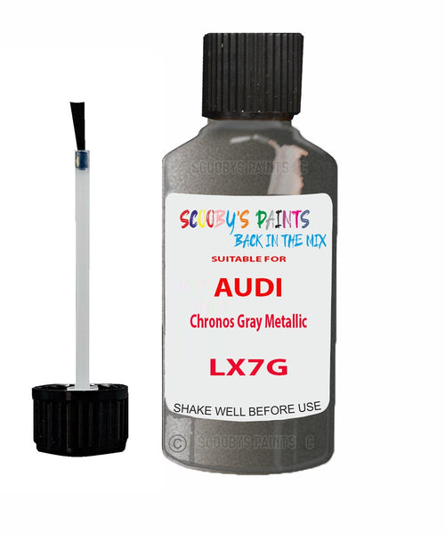 Paint For Audi Q5 Chronos Gray Metallic Code LX7G Touch Up Paint Scratch Stone Chip Kit