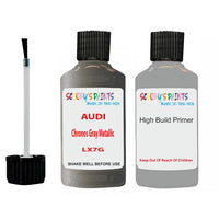 Anti Rust Primer Undercoat Audi A6 Chronos Gray Metallic Code LX7G Touch Up Paint Scratch Stone Chip Kit