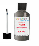 Paint For Audi E-Tron Chronos Gray Metallic Code LX7G Touch Up Paint Scratch Stone Chip Kit