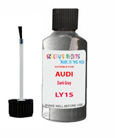 Paint For Audi A6 Dark Gray Code LY1S Touch Up Paint Scratch Stone Chip Kit