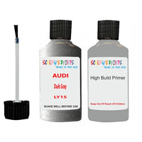 Anti Rust Primer Undercoat Audi A6 Dark Gray Code LY1S Touch Up Paint Scratch Stone Chip Kit