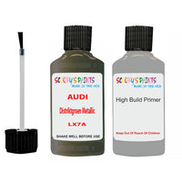 Anti Rust Primer Undercoat Audi A5 Distriktgruen Metallic Code LX7A Touch Up Paint Scratch Stone Chip Kit