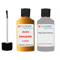 Anti Rust Primer Undercoat Audi SQ8 Drachenorange Metallic Code LX6M Touch Up Paint Scratch Stone Chip Kit