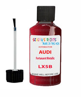 Paint For Audi A4 Fortanarot Metallic Code LX5B Touch Up Paint Scratch Stone Chip Kit