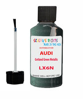 Paint For Audi A7 Gotland Green Metallic Code LX6N Touch Up Paint Scratch Stone Chip Kit