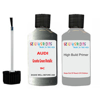 Anti Rust Primer Undercoat Audi R8 Granite Green Metallic Code 9C Touch Up Paint Scratch Stone Chip Kit