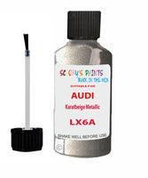 Paint For Audi A8 Karatbeige Metallic Code LX6A Touch Up Paint Scratch Stone Chip Kit