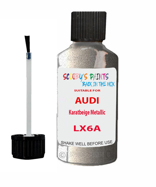 Paint For Audi A8 Karatbeige Metallic Code LX6A Touch Up Paint Scratch Stone Chip Kit