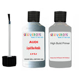 Anti Rust Primer Undercoat Audi S5 Liquid Blue Metallic Code LY5J Touch Up Paint Scratch Stone Chip Kit