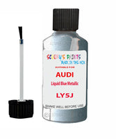Paint For Audi A4 Liquid Blue Metallic Code LY5J Touch Up Paint Scratch Stone Chip Kit