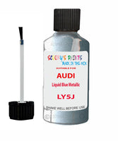 Paint For Audi A3 Liquid Blue Metallic Code LY5J Touch Up Paint Scratch Stone Chip Kit