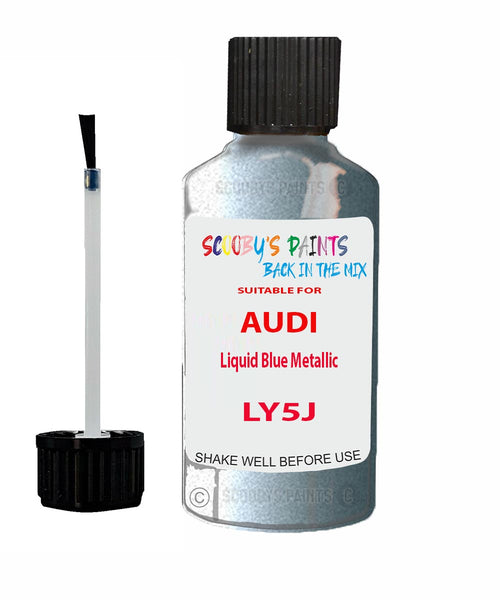 Paint For Audi A5 Liquid Blue Metallic Code LY5J Touch Up Paint Scratch Stone Chip Kit