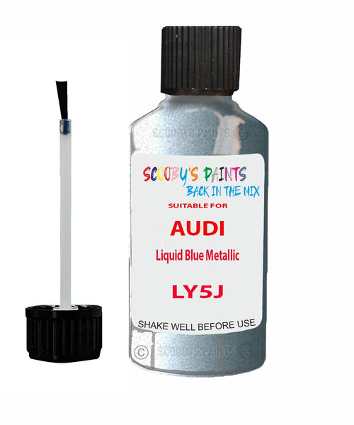 Paint For Audi S5 Liquid Blue Metallic Code LY5J Touch Up Paint Scratch Stone Chip Kit
