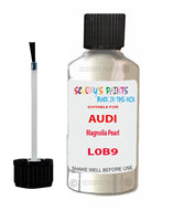 Paint For Audi A6 Magnolia Pearl Code L0B9 Touch Up Paint Scratch Stone Chip Kit