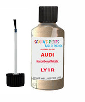 Paint For Audi A4 Mandelbeige Metallic Code LY1R Touch Up Paint Scratch Stone Chip Kit