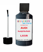 Paint For Audi A6 Moonlight Blue Metallic Code LX5R Touch Up Paint Scratch Stone Chip Kit