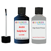 Anti Rust Primer Undercoat Audi A7 Moonlight Blue Pearl Code LC5M Touch Up Paint Scratch Stone Chip Kit