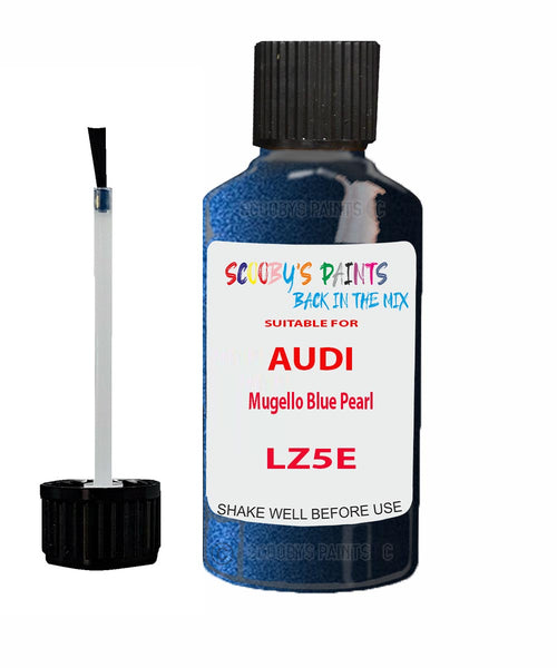 Paint For Audi TT Mugello Blue Pearl Code LZ5E Touch Up Paint Scratch Stone Chip Kit