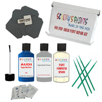 stone chip fix paint panel Audi Q4 E-Tron Nogaro Blue Pearl Code 7X Touch Up Paint Scratch Stone Chip Kit