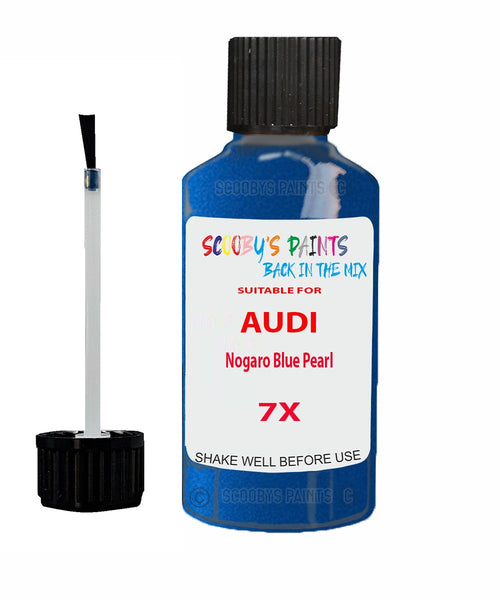 Paint For Audi Rs E-Tron Nogaro Blue Pearl Code 7X Touch Up Paint Scratch Stone Chip Kit