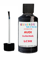 Paint For Audi A3 Orca Black Metallic Code LC9X Touch Up Paint Scratch Stone Chip Kit