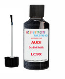 Paint For Audi Mii Orca Black Metallic Code LC9X Touch Up Paint Scratch Stone Chip Kit