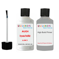 Anti Rust Primer Undercoat Audi A5 Oryxweiss Perleffekt Code L0K1 Touch Up Paint Scratch Stone Chip Kit