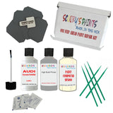 stone chip fix paint panel Audi SQ5 Oryxweiss Perleffekt Code L0K1 Touch Up Paint Scratch Stone Chip Kit