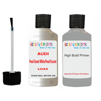 Anti Rust Primer Undercoat Audi 80 Pearl Ecent White/Pearl Escent White Code LOA9 Touch Up Paint Scratch Stone Chip Kit