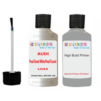 Anti Rust Primer Undercoat Audi 90 Pearl Ecent White/Pearl Escent White Code LOA9 Touch Up Paint Scratch Stone Chip Kit