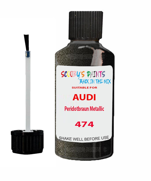 Paint For Audi R8 Peridotbraun Metallic Code 474 Touch Up Paint Scratch Stone Chip Kit