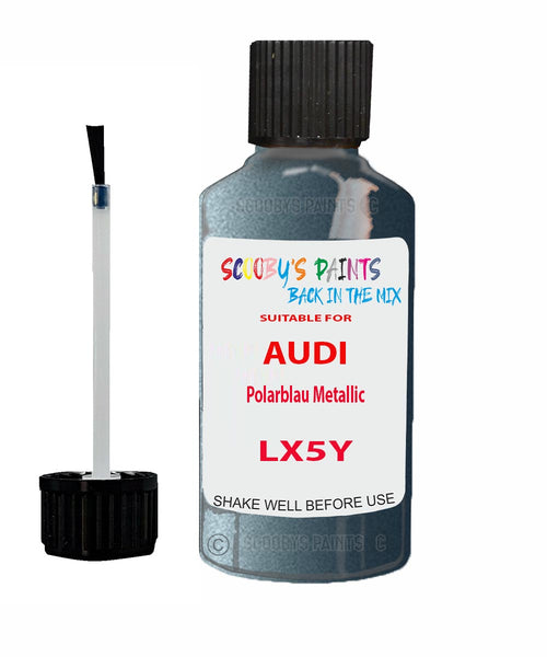 Paint For Audi Allroad Polarblau Metallic Code LX5Y Touch Up Paint Scratch Stone Chip Kit