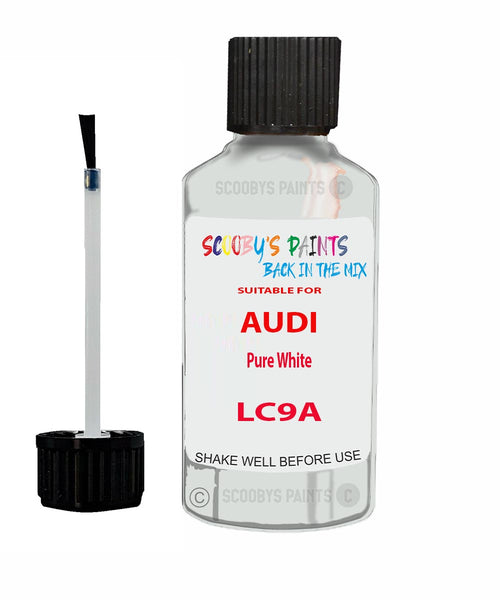 Paint For Audi Q7 Pure White Code LC9A Touch Up Paint Scratch Stone Chip Kit