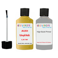 Anti Rust Primer Undercoat Audi A3 Pythongelb Metallic Code LX1W Touch Up Paint Scratch Stone Chip Kit