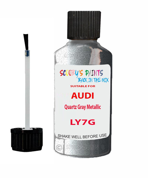 Paint For Audi Allroad Quattro Quartz Gray Metallic Code LY7G Touch Up Paint Scratch Stone Chip Kit