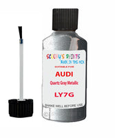 Paint For Audi A6 Quartz Gray Metallic Code LY7G Touch Up Paint Scratch Stone Chip Kit