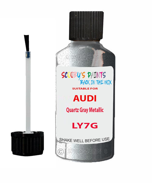 Paint For Audi A4 Quartz Gray Metallic Code LY7G Touch Up Paint Scratch Stone Chip Kit