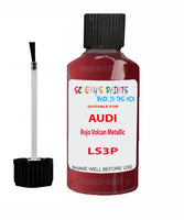 Paint For Audi TT Rojo Volcan Metallic Code LS3P Touch Up Paint Scratch Stone Chip Kit