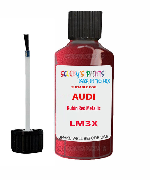 Paint For Audi Q5 Rubin Red Metallic Code LM3X Touch Up Paint Scratch Stone Chip Kit