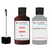 Anti Rust Primer Undercoat Audi A3 Salsa Metallic Code 8C Touch Up Paint Scratch Stone Chip Kit