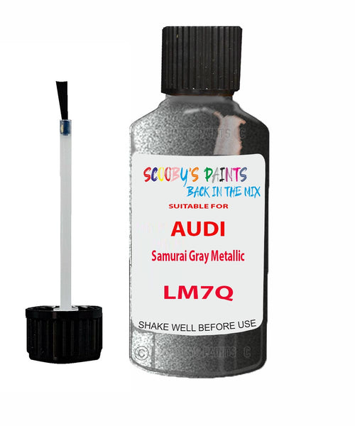 Paint For Audi Q8 Samurai Gray Metallic Code LM7Q Touch Up Paint Scratch Stone Chip Kit