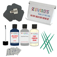 stone chip fix paint panel Audi 100 Sapphire Blue Code L50D Touch Up Paint Scratch Stone Chip Kit