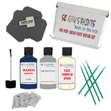 stone chip fix paint panel Audi 100 Sapphire Blue Code L50D Touch Up Paint Scratch Stone Chip Kit